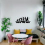 Wallity Evrim Escultura de Pared de Metal Negro